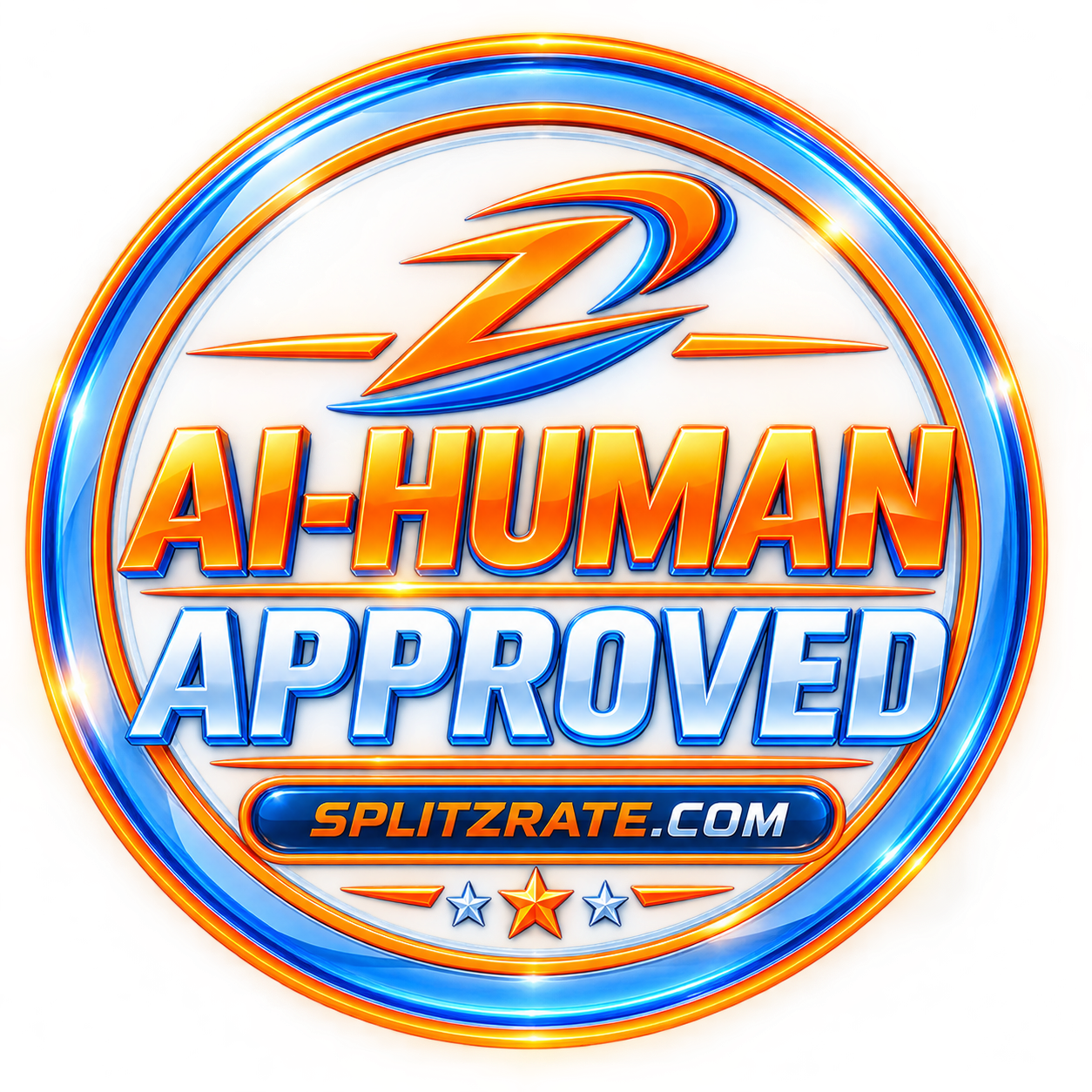 AI-Human Approved seal — SplitZrate.com